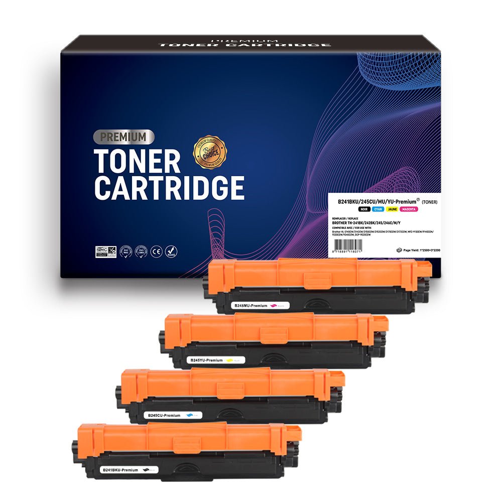 Cartouche de toner Compatible Brother TN-241BK/242BK/245/246C/M/Y C/K/M/Y K:2500 C/M/Y:2200pages - KERA FRANCE Cartouche de toner Compatible Brother TN-241BK/242BK/245/246C/M/Y C/K/M/Y K:2500 C/M/Y:2200pages - KERA FRANCE